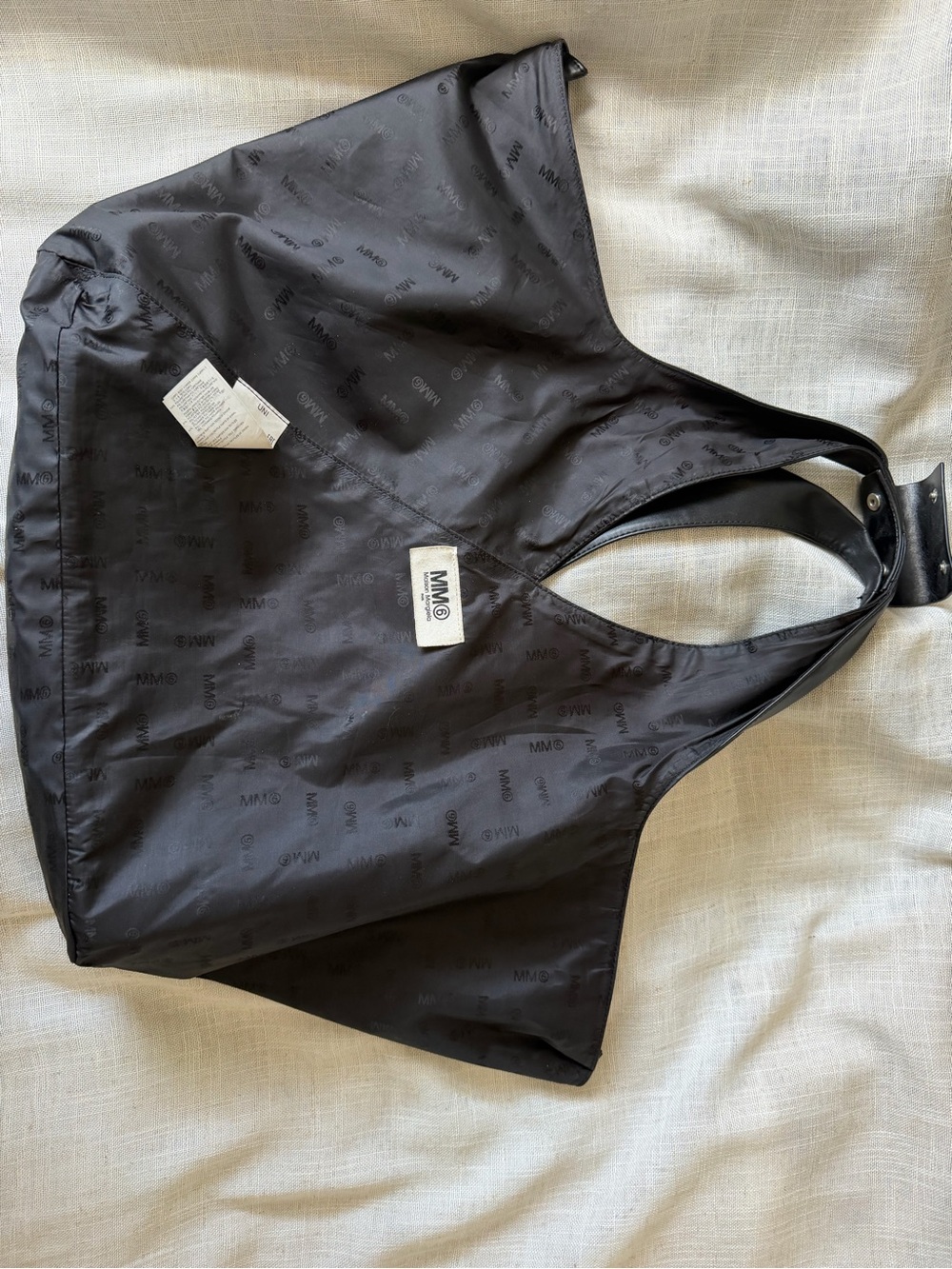 Maison Martin Margiela Black Leather Shoulder Tote - Picture 11 of 13